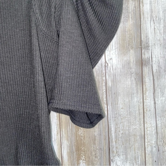 FP We The Free Grey Night Lily Puff Sleeve Blouse - Picture 4 of 6